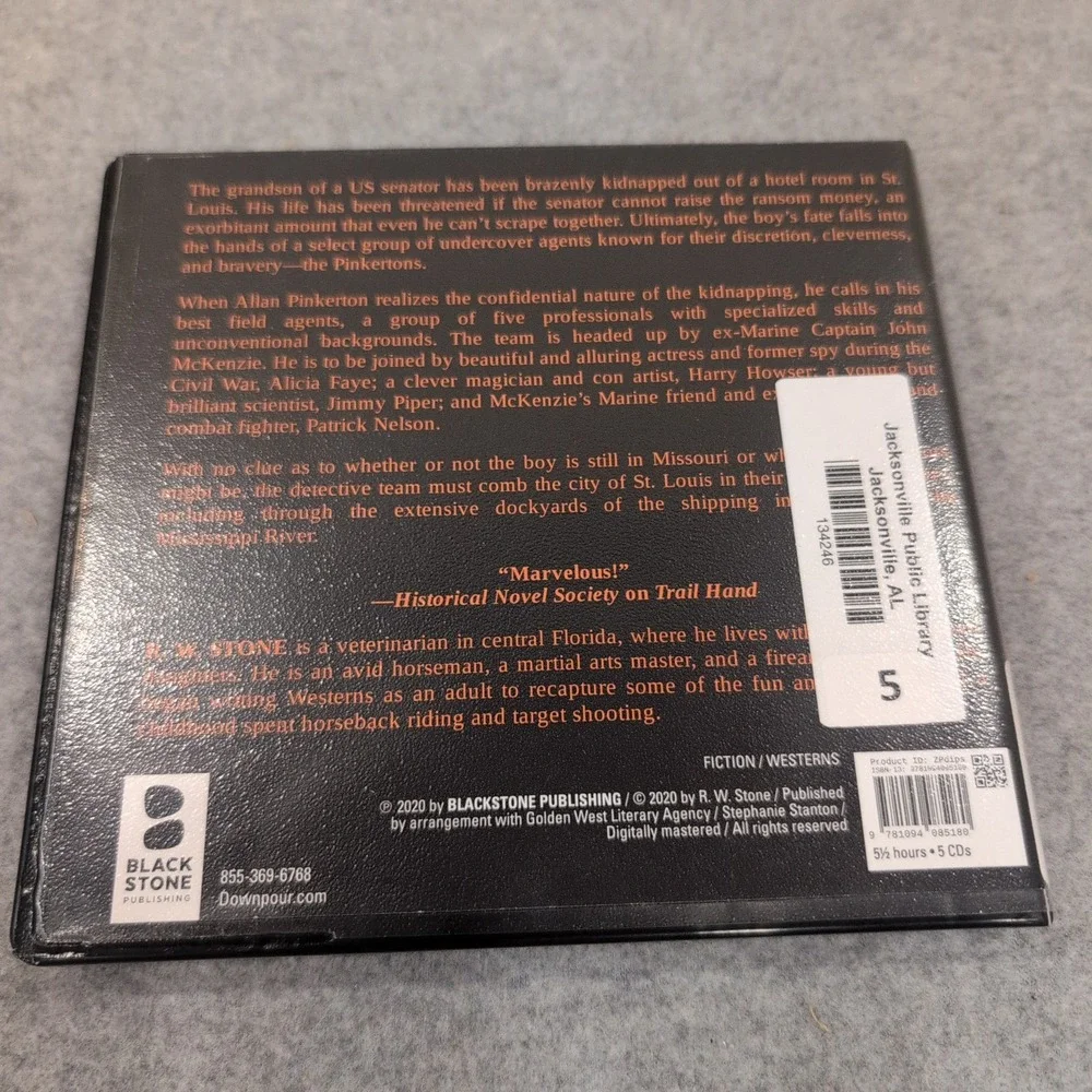 No Rest for the Restless R.W. Stone Audio CD Unabridged Western Fiction 5 CDs - Picture 2 of 2